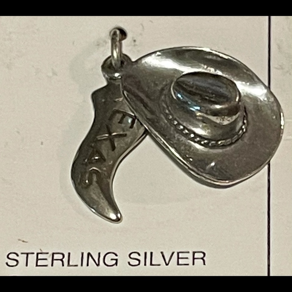 930 Sterling Silver hat and Texas Horn.